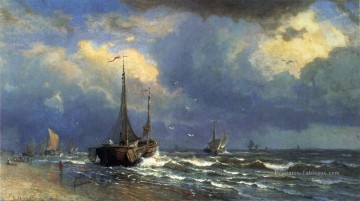  Haseltine Tableaux - Côte hollandaise paysage luminisme William Stanley Haseltine